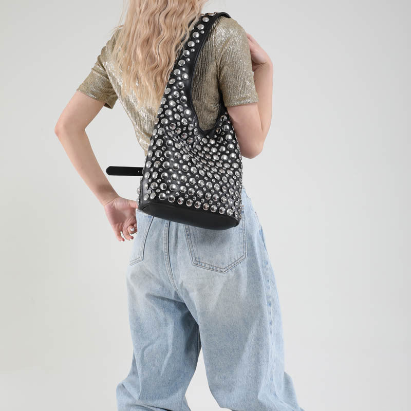 New Punk-style Studded Single-shoulder Bag – product detail alternate view 3