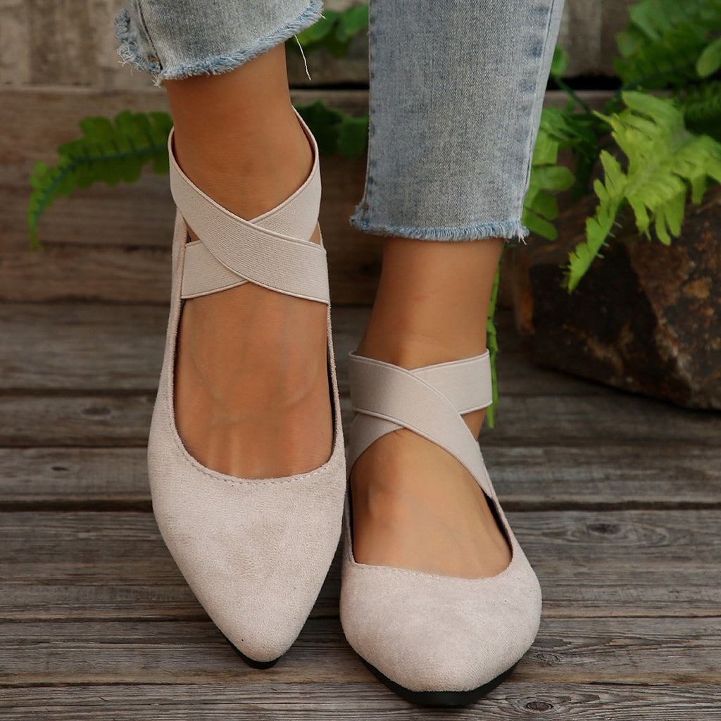 Sarah Express Women's Casual Suede Slip-On Loafers