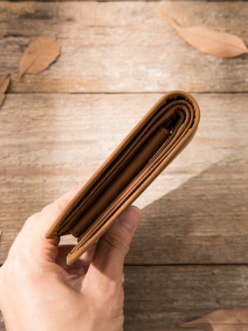 Sarah Express Handmade Full-Grain Cowhide Bifold Wallet