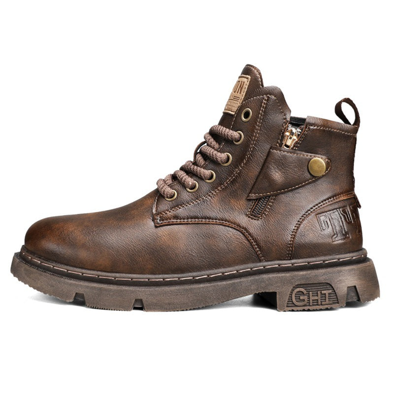 Sarah Express Retro British Style Men's Martin Boots