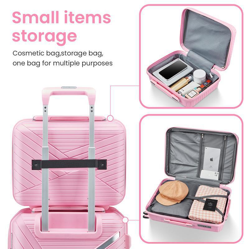 Sarah Express 4-Piece PU Leather Travel Luggage Set