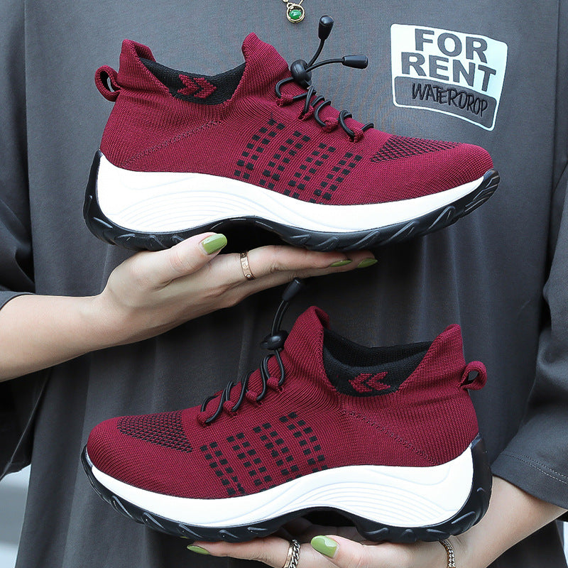 Sarah Express Breathable Lightweight Knit Sock Sneakers