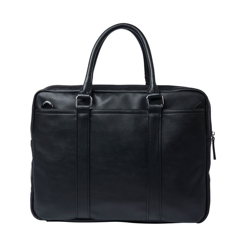 Sarah Express Men's Soft Leather Professional Briefcase