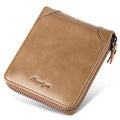 Sarah Express Compact Zippered Bi-Fold Wallet Khaki