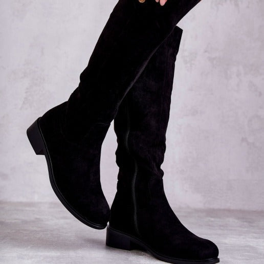 Sarah Express Women's Over-The-Knee Suede Boots