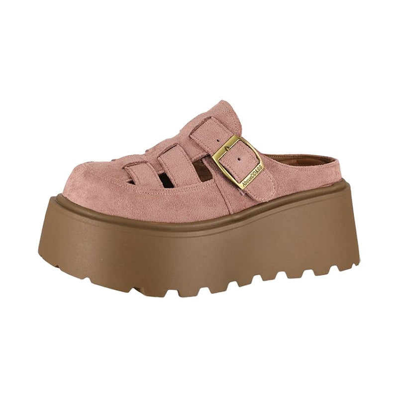 Sarah Express Chunky Cutout Mule Sandals