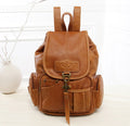 Sarah Express Eagle Structured Casual Everyday Backpack Light brown