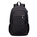 Sarah Express Structured Polyester Laptop Travel Backpack Black