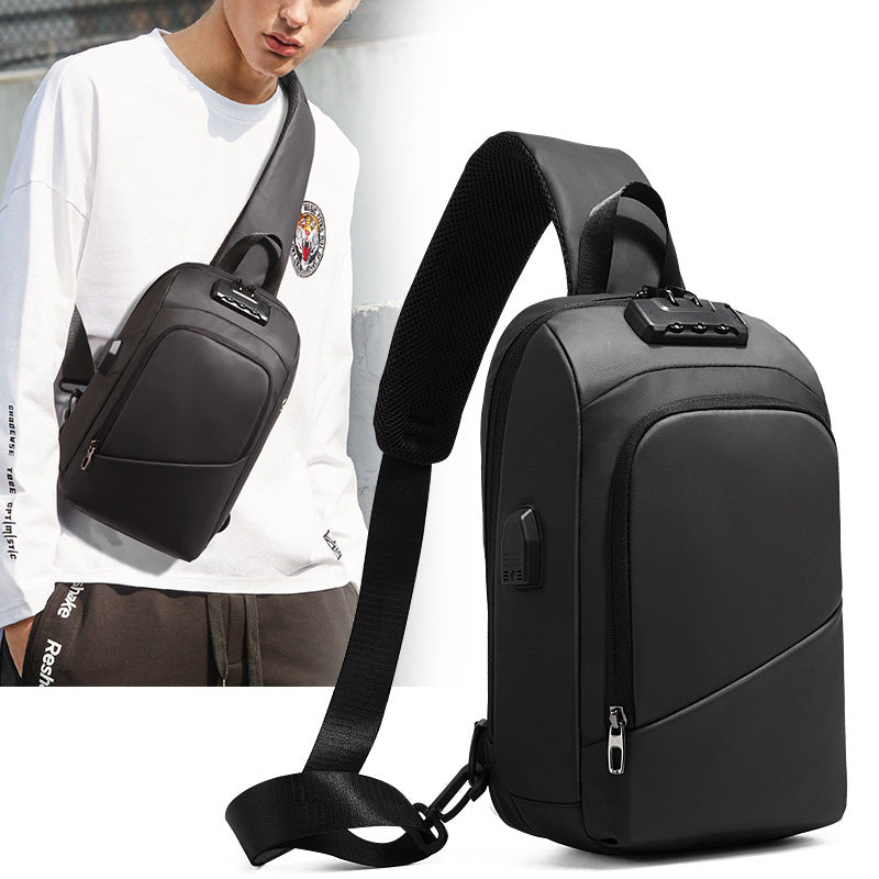 Sarah Express Anti-Theft Lockable USB Charging Messenger Bag