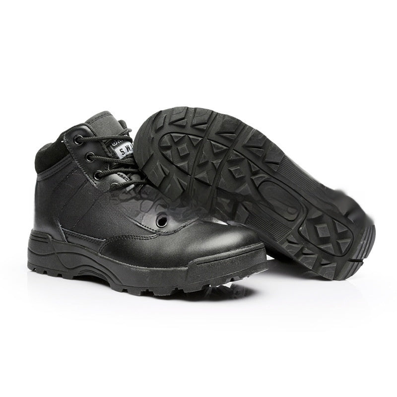 Sarah Express Men's Low-Cut Tactical Hiking Boots Black