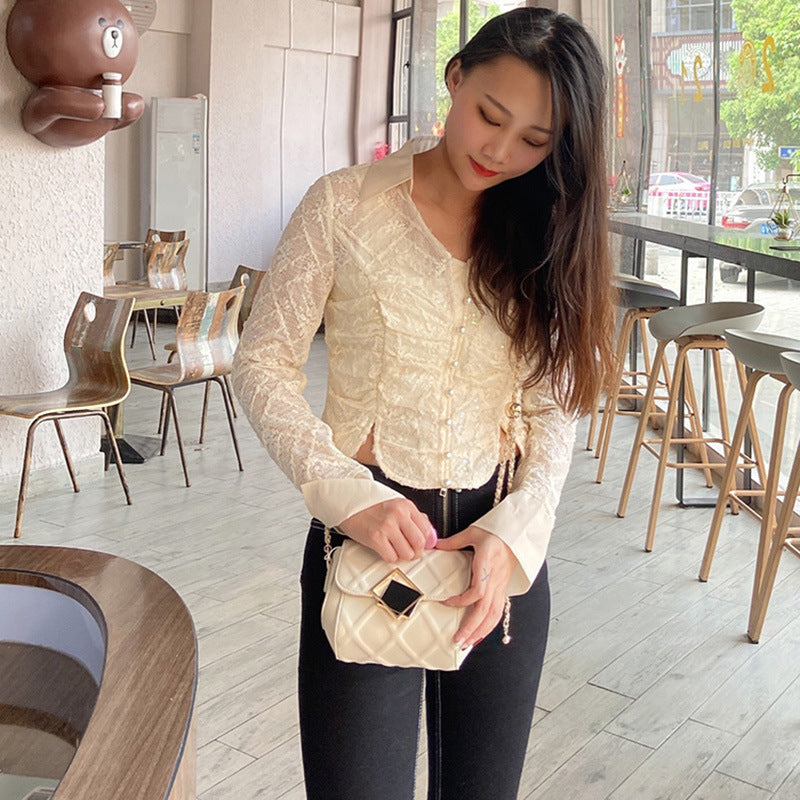 Sarah Express Retro Cowhide Leather Messenger Bag