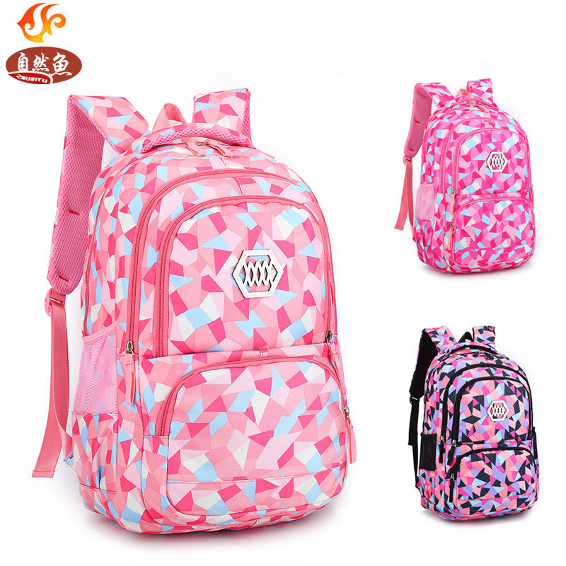 Sarah Express Geometric Print Kids School Backpack