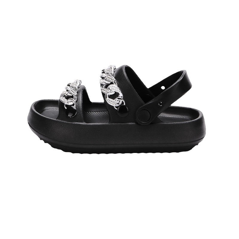Sarah Express Chunky Chain Platform Sandals