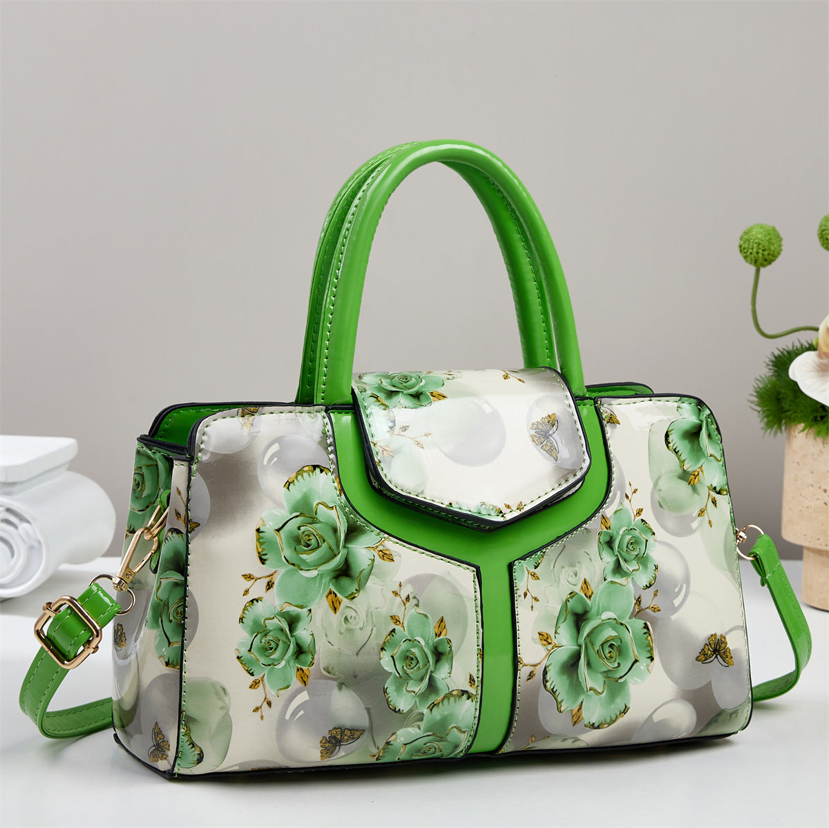 Sarah Express Patchwork Floral Print Shoulder Bag