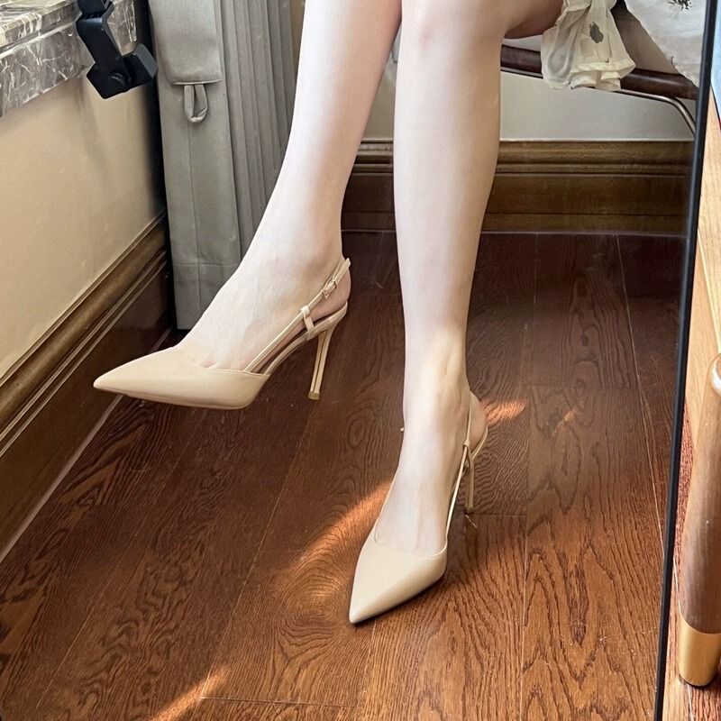 Sarah Express Pointed Toe Stiletto Ankle Strap Heels