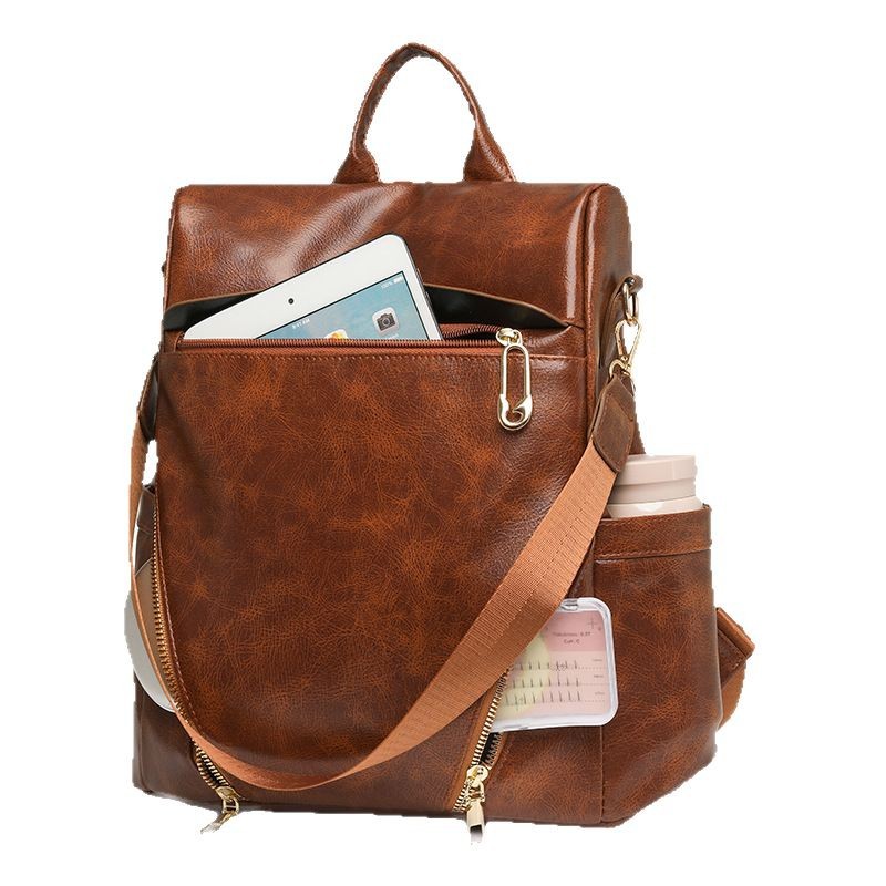 Sarah Express Soft PU Leather Multi-Pocket Shoulder Bag