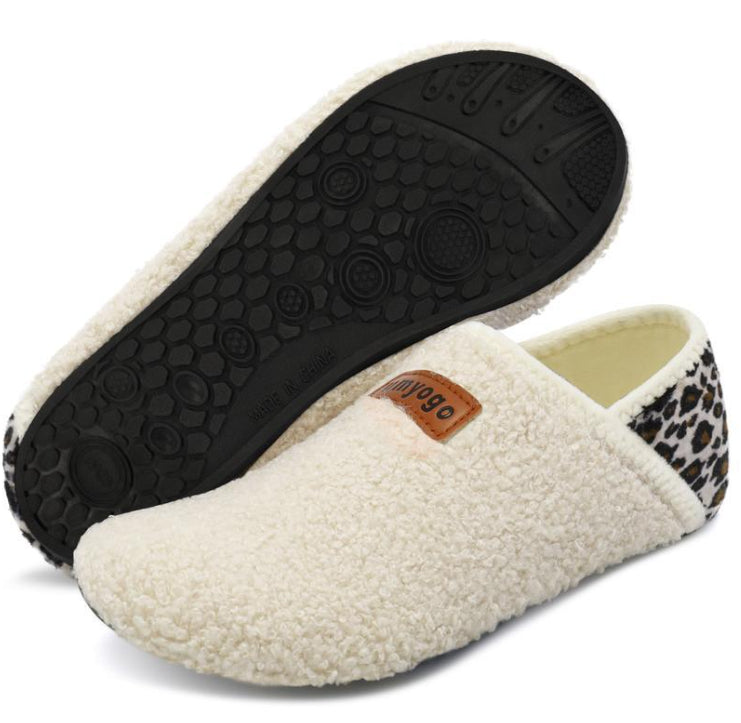 Sarah Express Crocodile-Grain Slip-On Indoor House Slippers beige