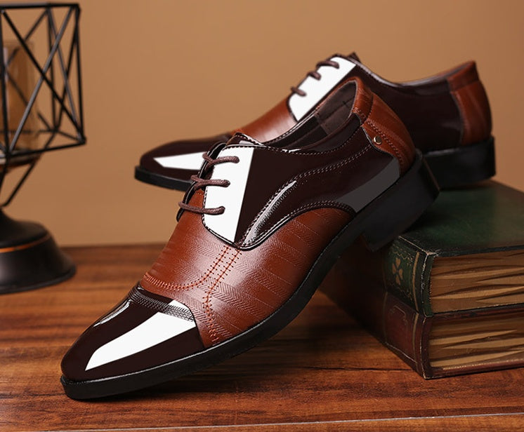 Men's Pointed Toe Business Dress Shoes – pointed toe detail alternate view 7