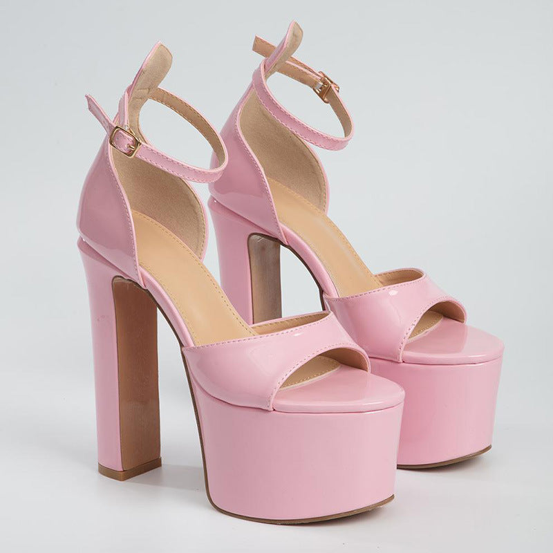 Sarah Express Waterproof Platform High Heel Sandals