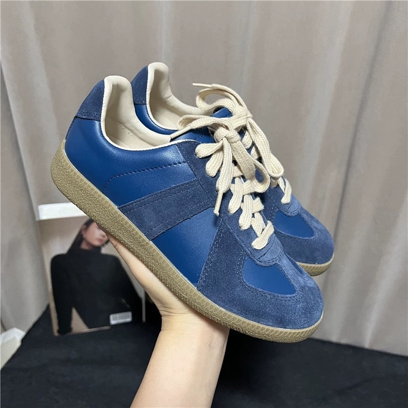 Sarah Express Women's Retro Patchwork Lace-Up Flats