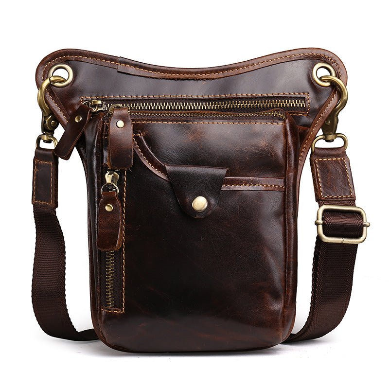 Sarah Express Retro Leather Satchel Drop Leg Bag