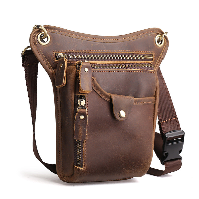 Sarah Express Retro Leather Satchel Drop Leg Bag