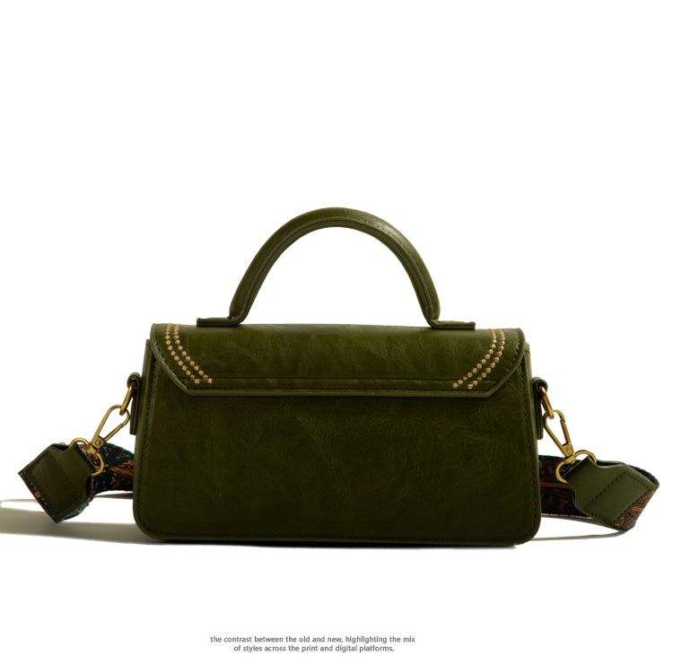 Sarah Express Retro Texture Structured Messenger Bag