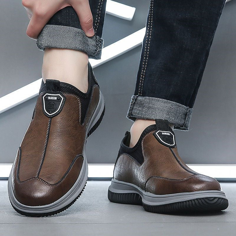 Sarah Express Men's British Style Slip-On Loafers