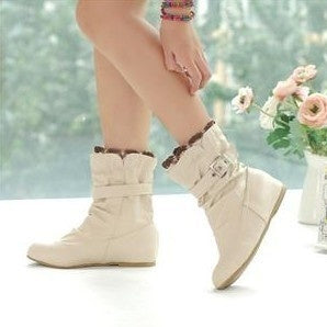 Sarah Express Unisex 's Slip-On Hidden Heel Ankle Boots
