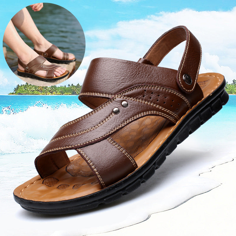 Sarah Express Men's Adjustable Strap Casual Beach Sandals