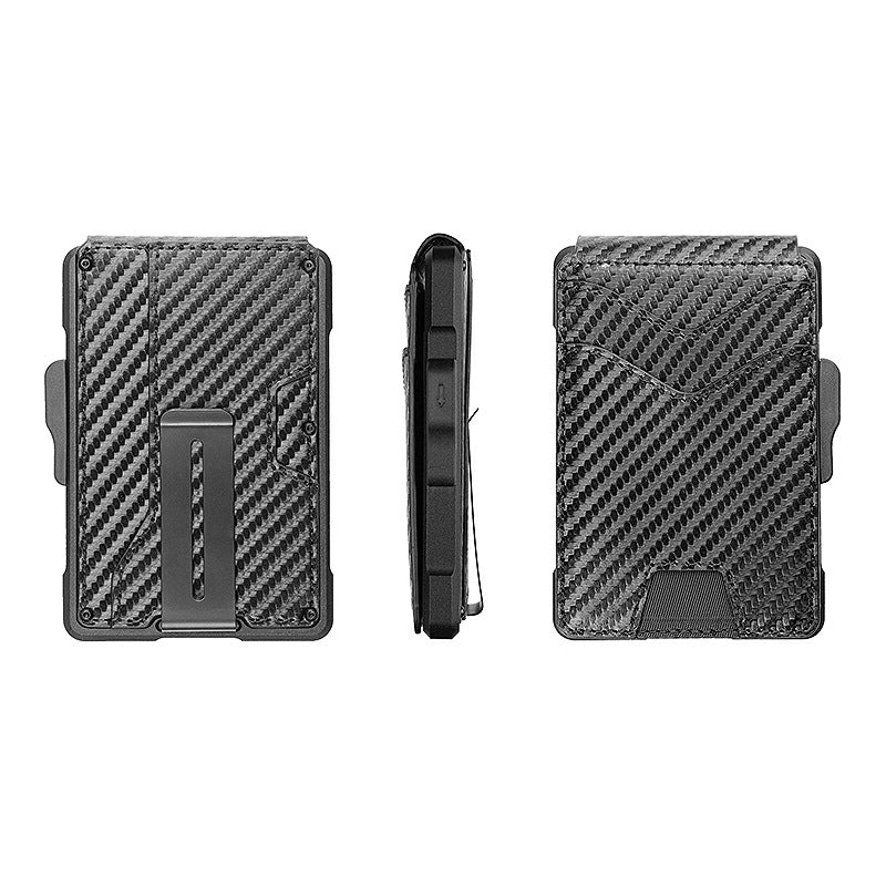 Sarah Express Minimalist Slim Genuine Leather Card Holder