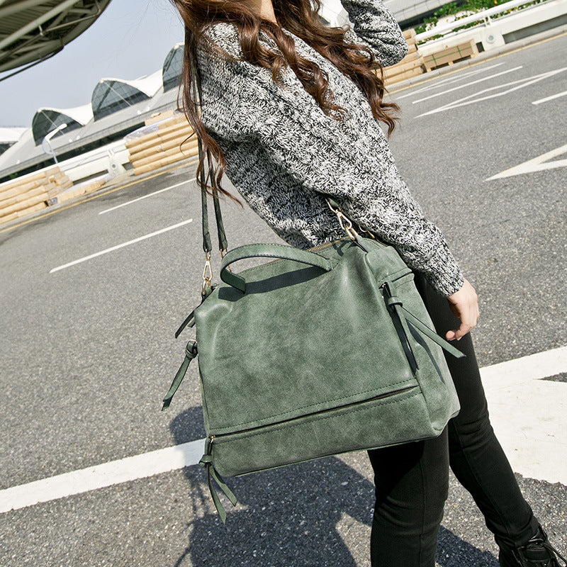 Sarah Express Retro Matte Leather Messenger Shoulder Bag
