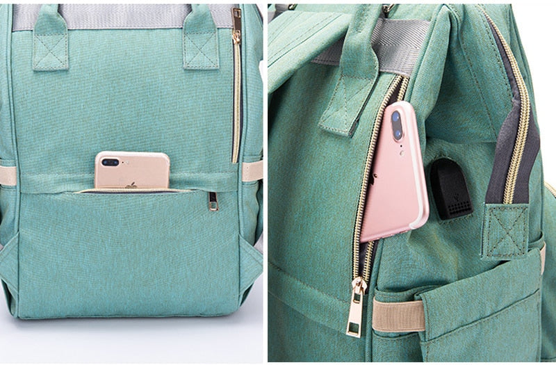 Sarah Express Maternity Travel Backpack with Stroller Hooks