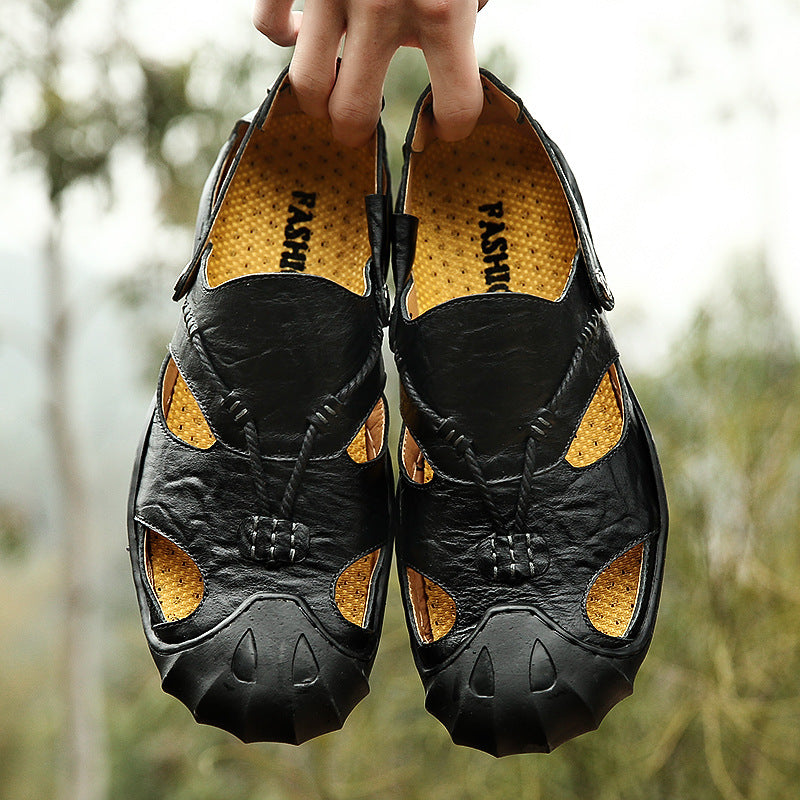 Sarah Express Men's Casual Outdoor Closed-Toe Sandals