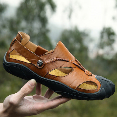 Sarah Express Men's Casual Outdoor Closed-Toe Sandals