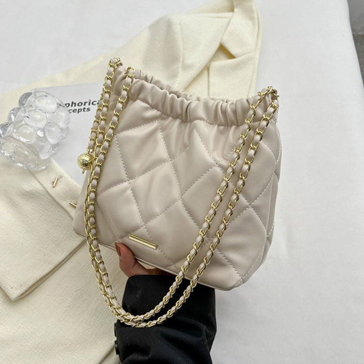Sarah Express Quilted Rhombus Chain Shoulder Messenger Bag