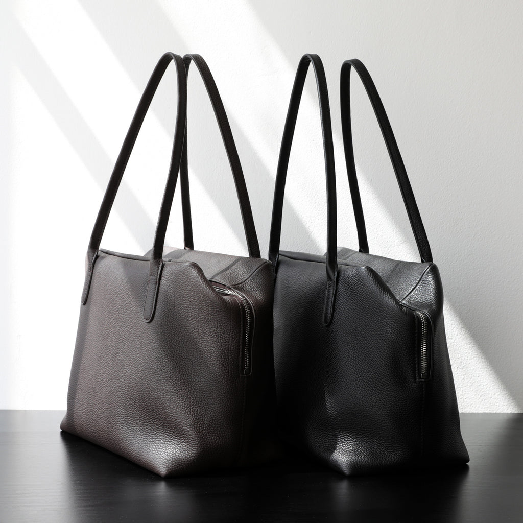 Sarah Express Genuine Leather Vertical Shoulder Handbag