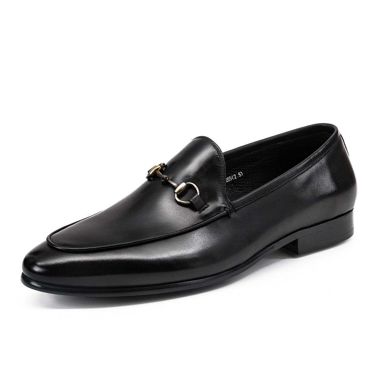 Sarah Express Men's Horsebit Leather Round Toe Loafers