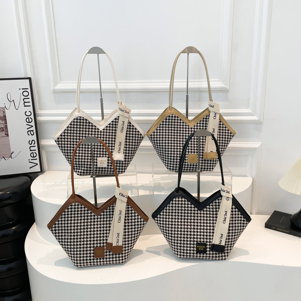 Sarah Express Patchwork PU Leather Crossbody Shoulder Bag