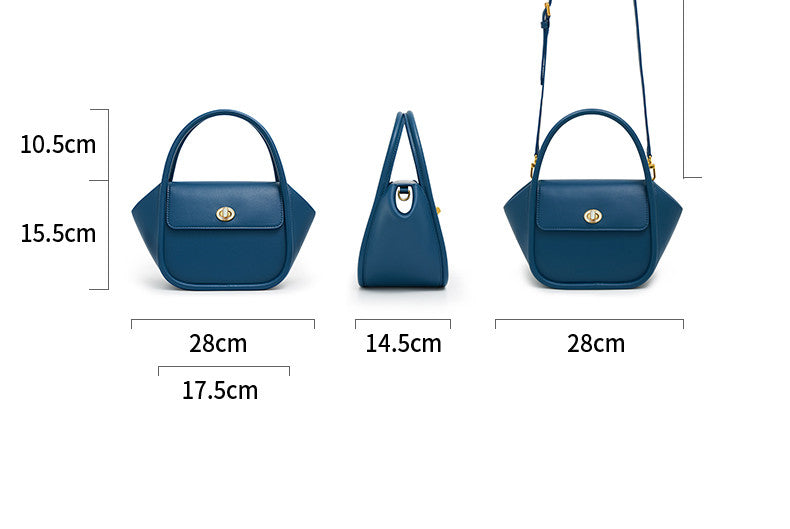 Sarah Express Winged Leather Tote and Crossbody Bag