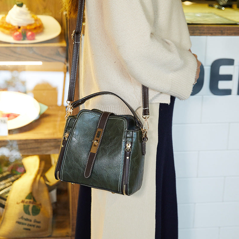 Sarah Express Structured Faux Leather Shoulder Bag