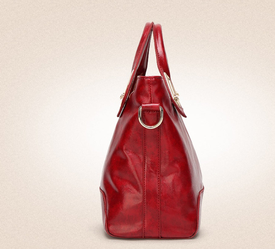 Sarah Express Structured Medium Handbag with Metal Details