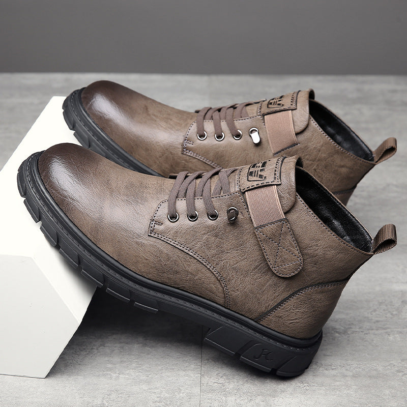 Sarah Express Men's Fleece-Lined High-Top Winter Sneakers