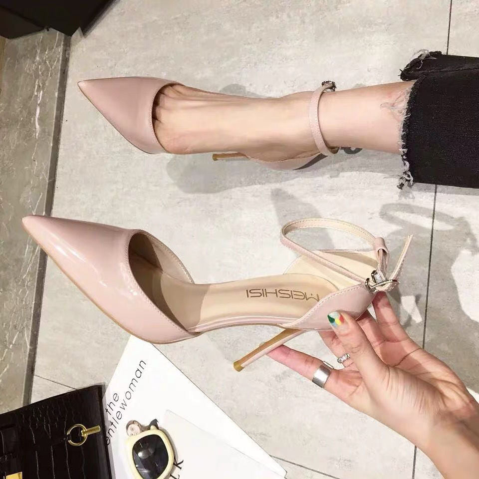 Sarah Express Pointed Toe Stiletto Ankle Strap Sandals