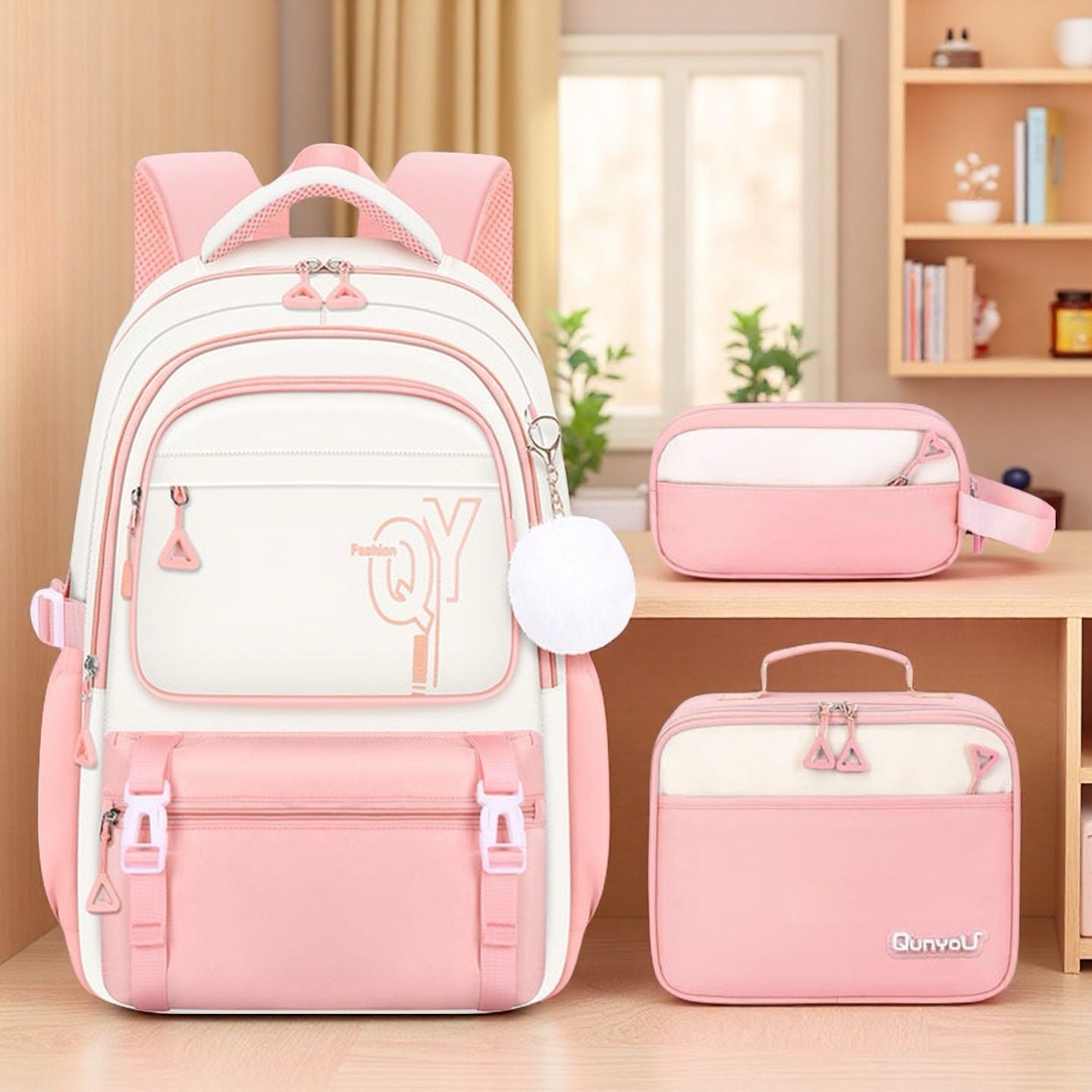 Sarah Express Girls 3-Piece School Backpack Set