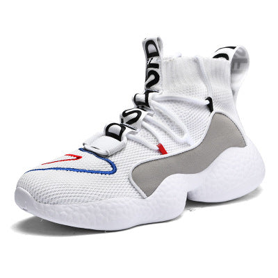 Sarah Express Splash Hi-Top Breathable Winter Sneakers Clear White
