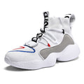 Sarah Express Splash Hi-Top Breathable Winter Sneakers Clear White
