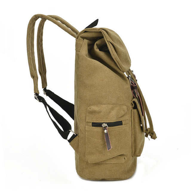 Sarah Express Canvas Backpack with Buckle Detail