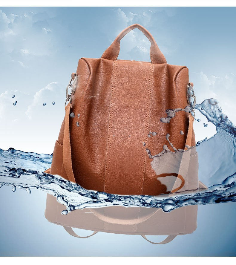 Sarah Express Solid Color Large Capacity Women's Backpack