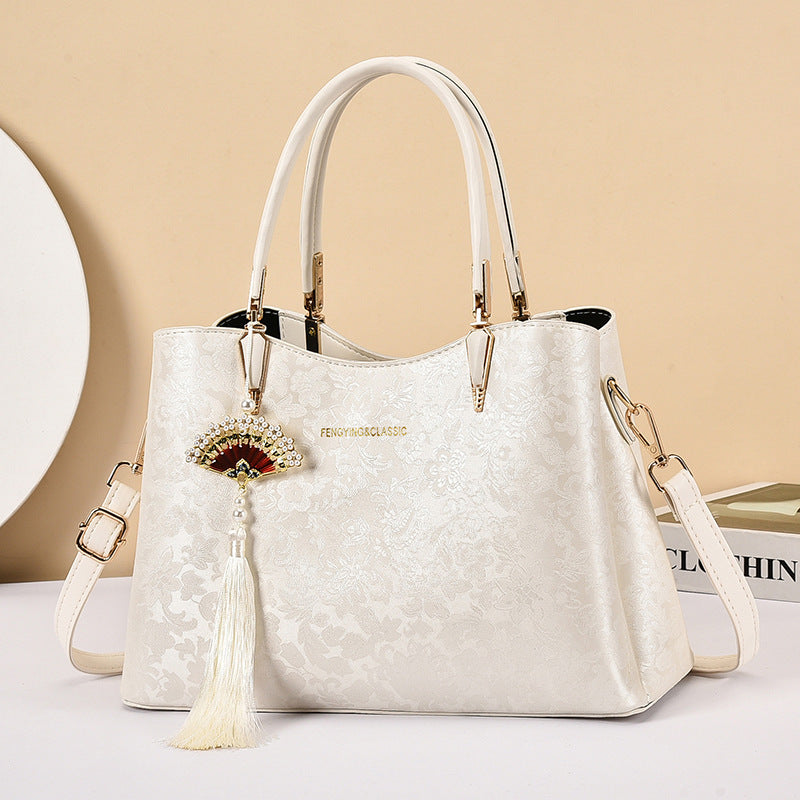 Sarah Express Structured Commuter Tote Bag White
